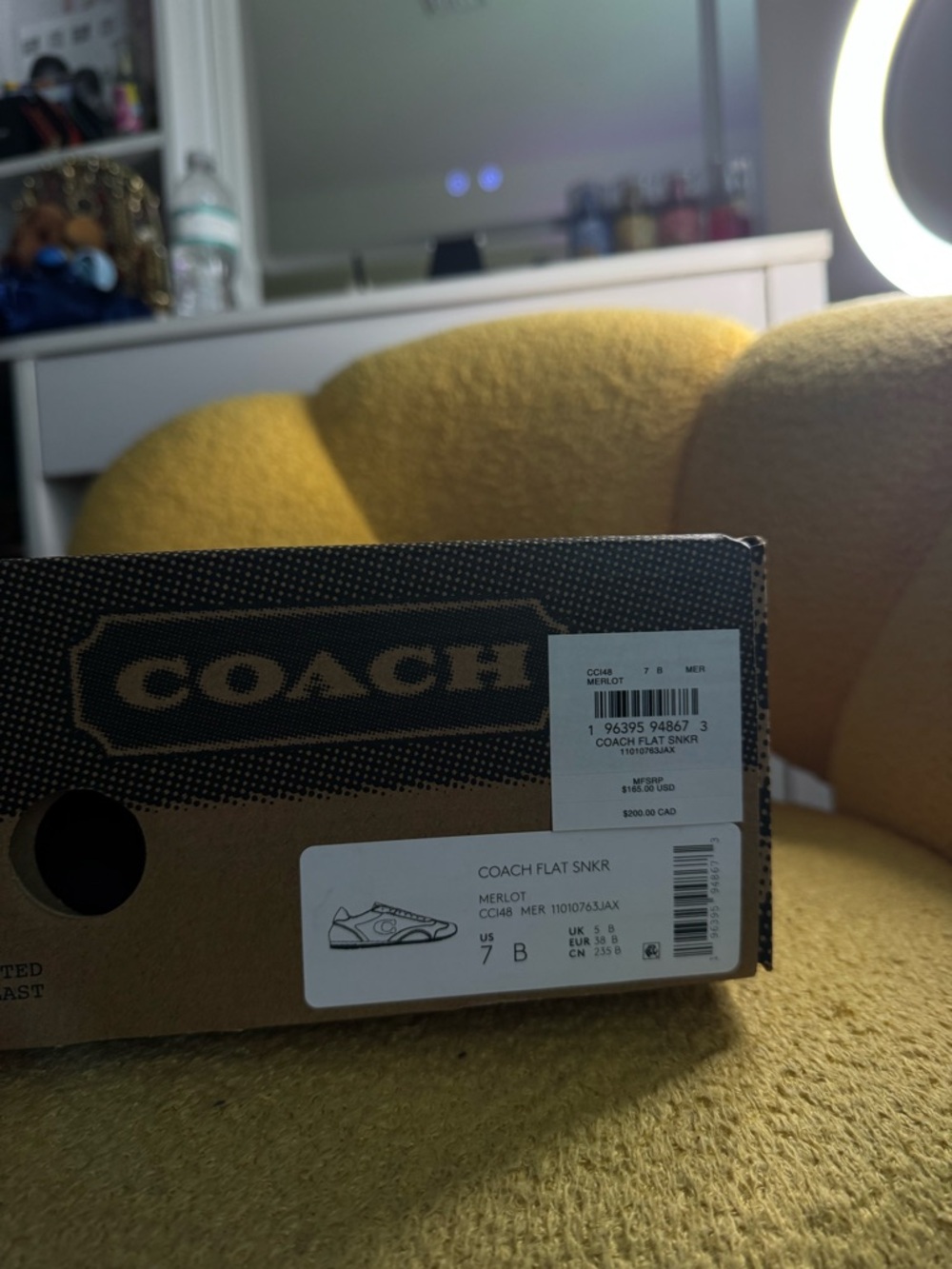 Coach Merlot flat sneaker - Picture 5 of 5